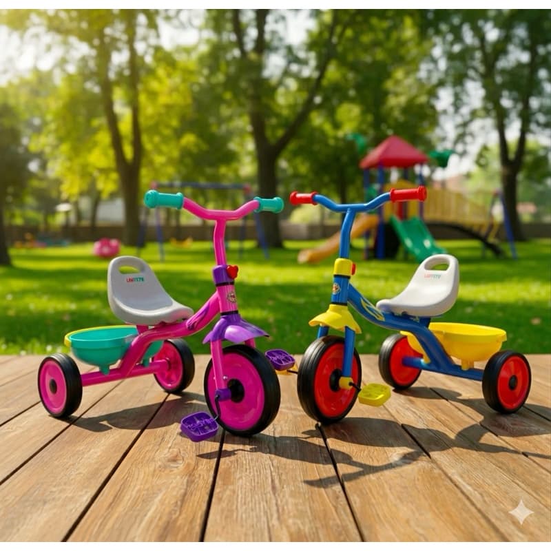Triciclo Infantil Rosa Azul Menino Menina Bebê Motoca Pedal Carrinho Criança 1 Ano Bike Infantil Seguro Resistente