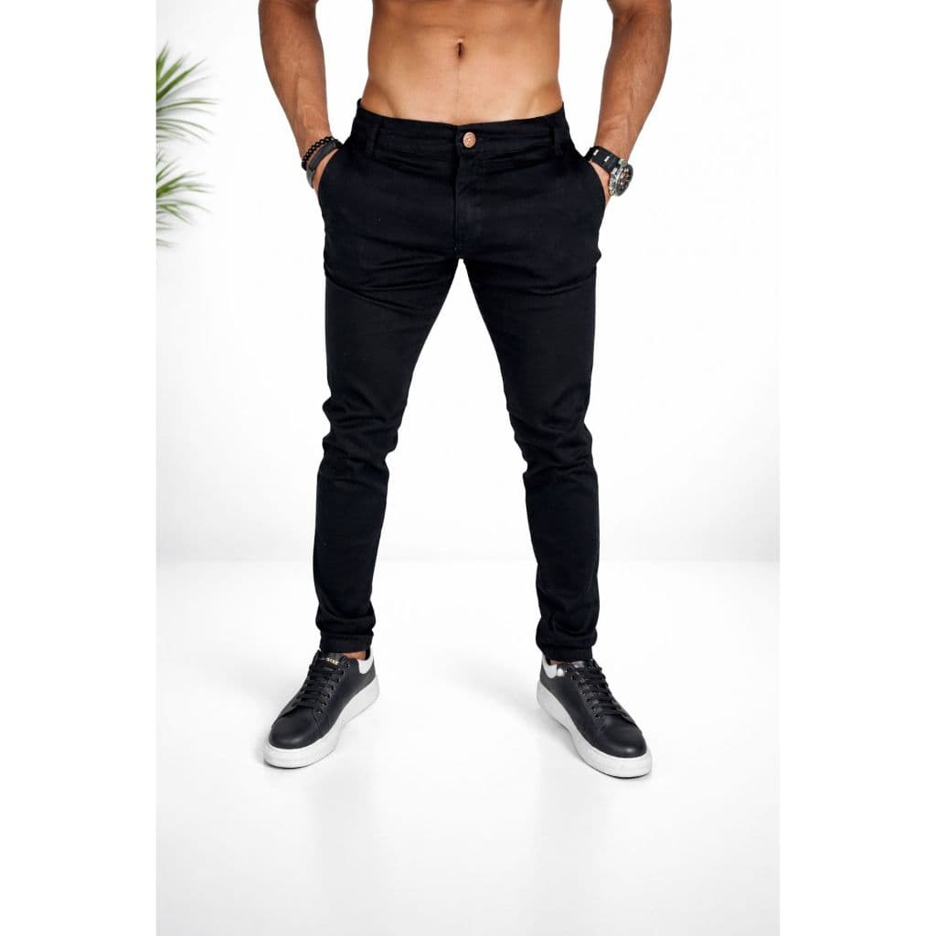 Calça Sarja Masculina Alfaiataria Esporte Fino Premium Bolso Embutido