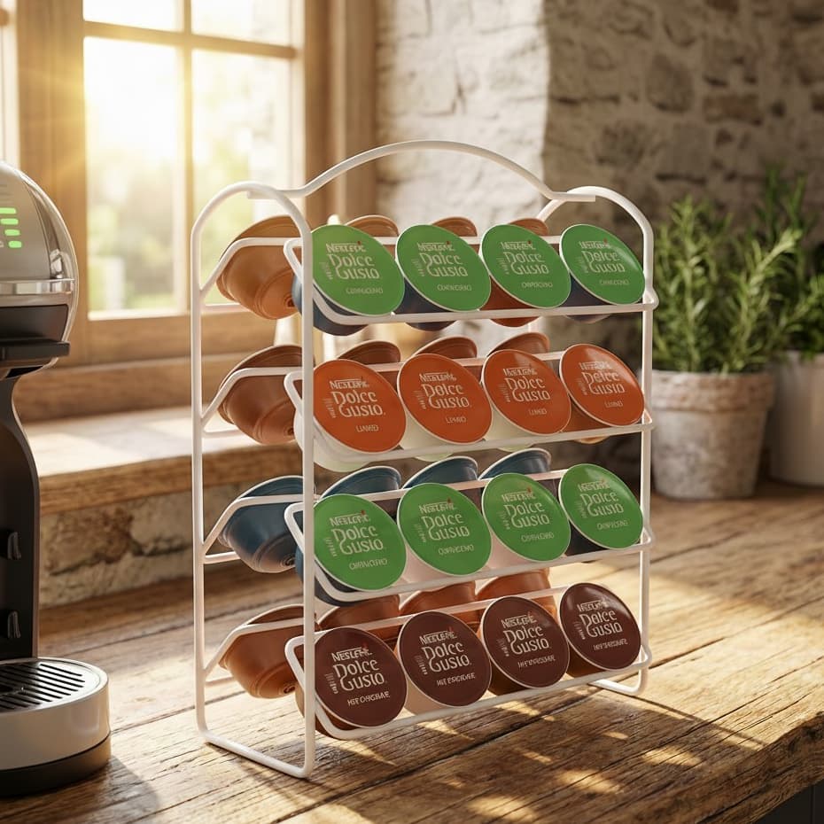 Suporte Porta Cápsulas Dolce Gusto 32 Cápsulas Azzo Branco