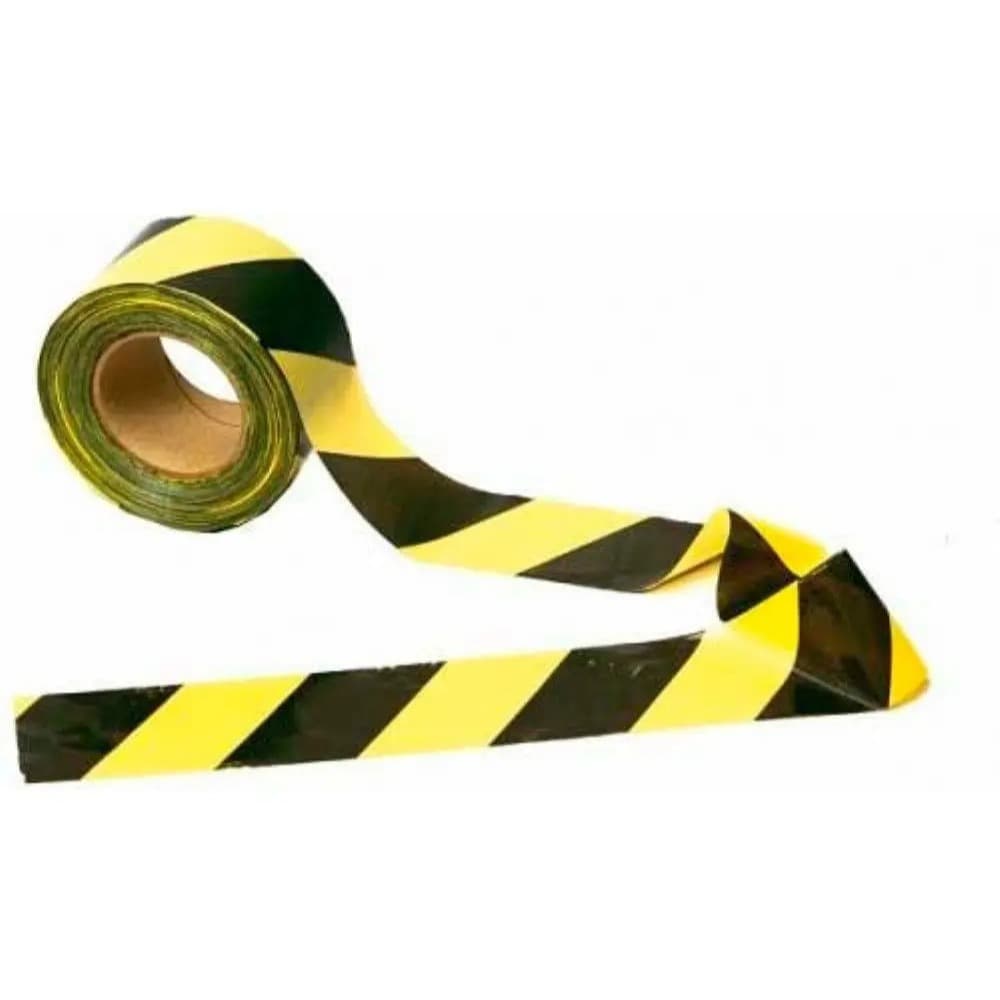Fita Plástica Zebrada Sem Adesivo 70mm x 200m Alta Visibilidade  Eventos  Obras