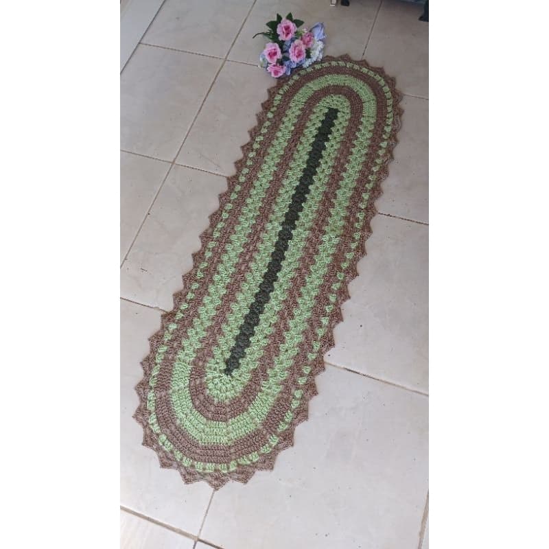Passadeira de crochê colorida / passadeira para quarto / passadeira para cozinha