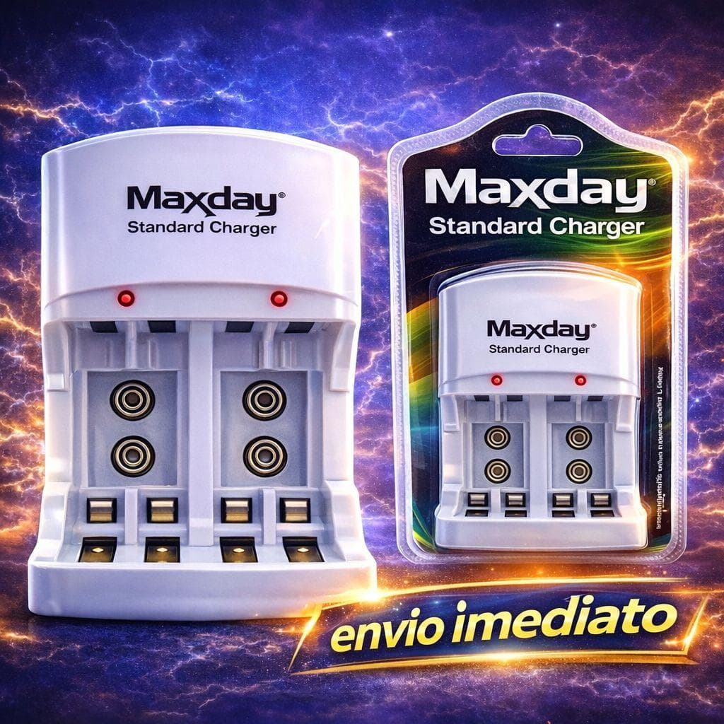 Carregador Pilhas AA AAA 9V Bivolt Rápido Universal Recarregável