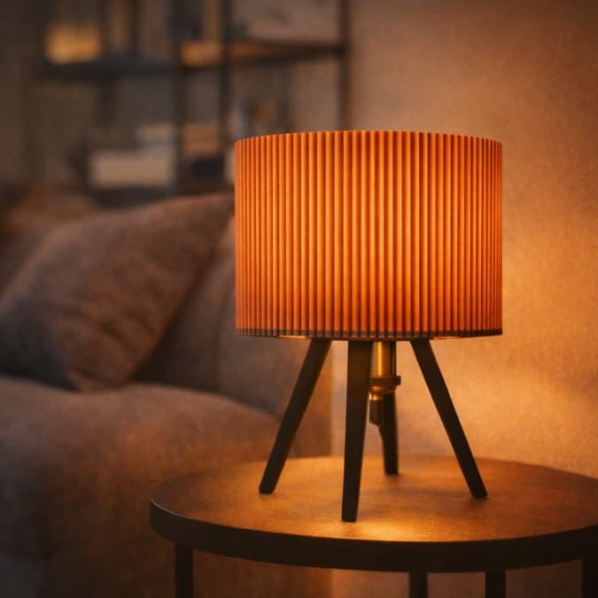 Abajur Luminária de Ambiente Sala Quarto Escritório Design Contemporâneo Luz Quente Decoração Luxo
