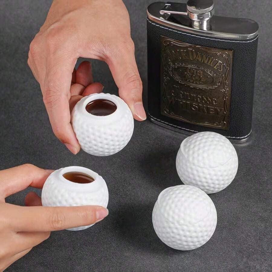 Bola De Golf fundo falso pegadinha Cantil com Formato de Bola de Golfe e Tampa
