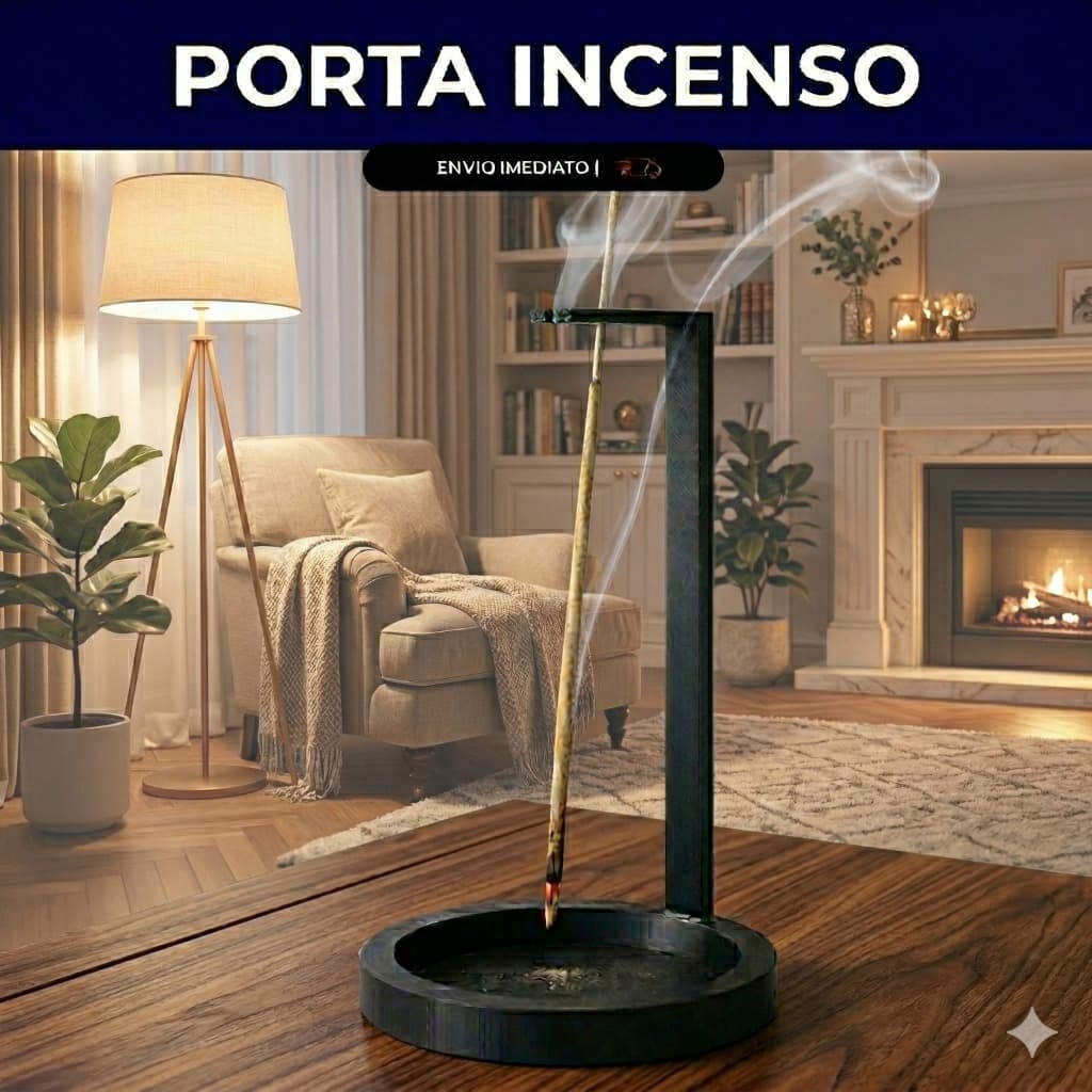 Incensário Porta Incenso Invertido Moderno Decorativo 22Cm