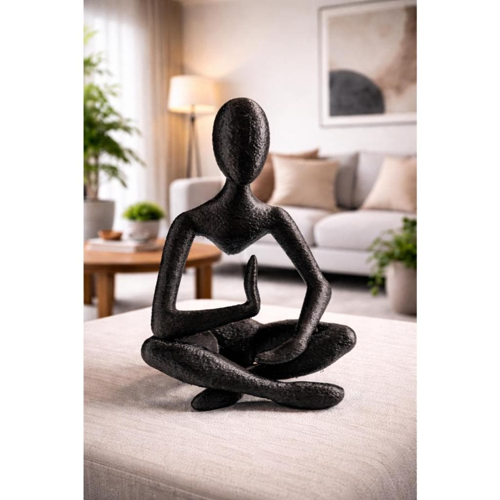 Estátua Além da Visão Escultura no Ar 🧠Decoração Moderna Minimalista Abstrata | Enfeite Sala Escritório Arte 3D