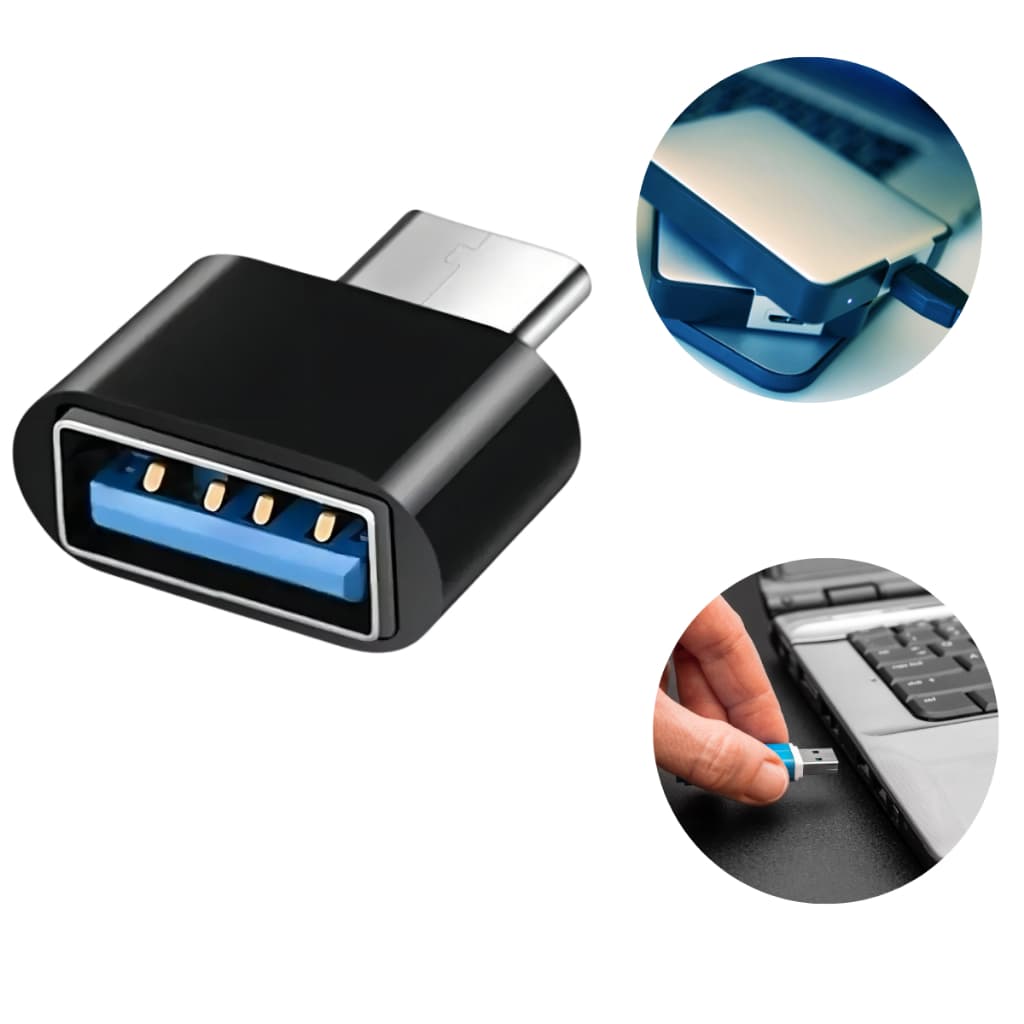 Adaptador Usb Para Usb C Conector Otg Usb 3.0 Fêmea Para Tipo C Macho Usb-a X Usbc