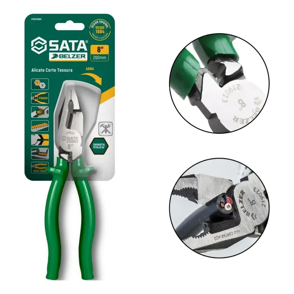 Alicate de Corte Tesoura SATA 8