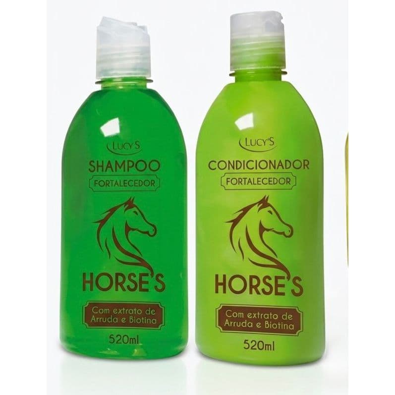 Kit Shampoo + Condicionador Horse’s Lucy’s Fortalecedor 520ml Crescimento Capilar com Biotina e Arruda