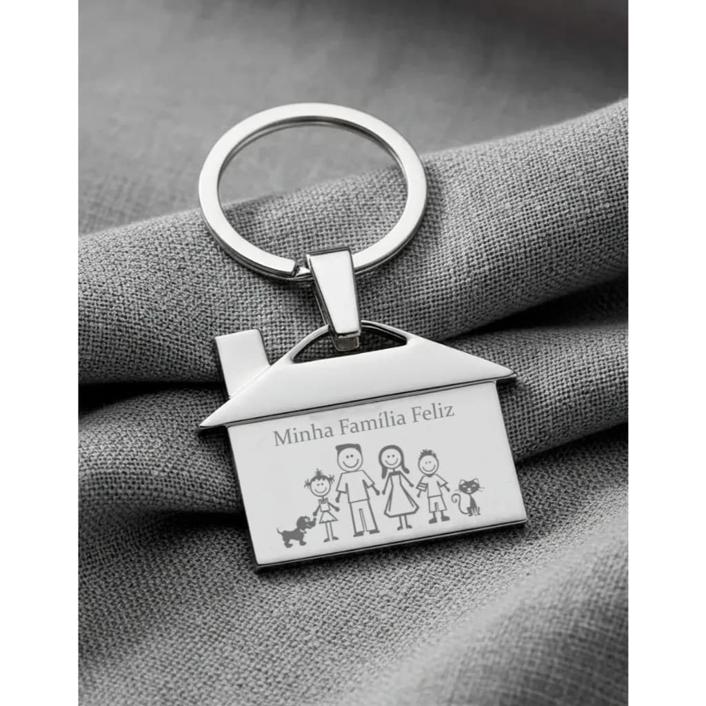 Kit 50 Chaveiros De Casa Personalizados Para Empresas