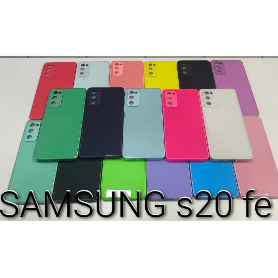 CAPA CASE CAPINHA PREMIUM AG-GLASS SAMSUNG S20FE   TRAZEIRA DE VIDRO LUXO ELEGANTE MODA MARCANTE