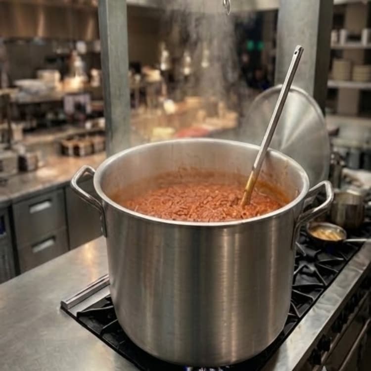 Panela Grande Caldeirao Em Aluminio Grosso No 34 - Capacidade 25 Litros Para Sopao Caldo Feijoada Quentao