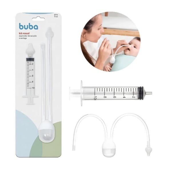 Kit Aspirador nasal + seringa de lavagem nasal