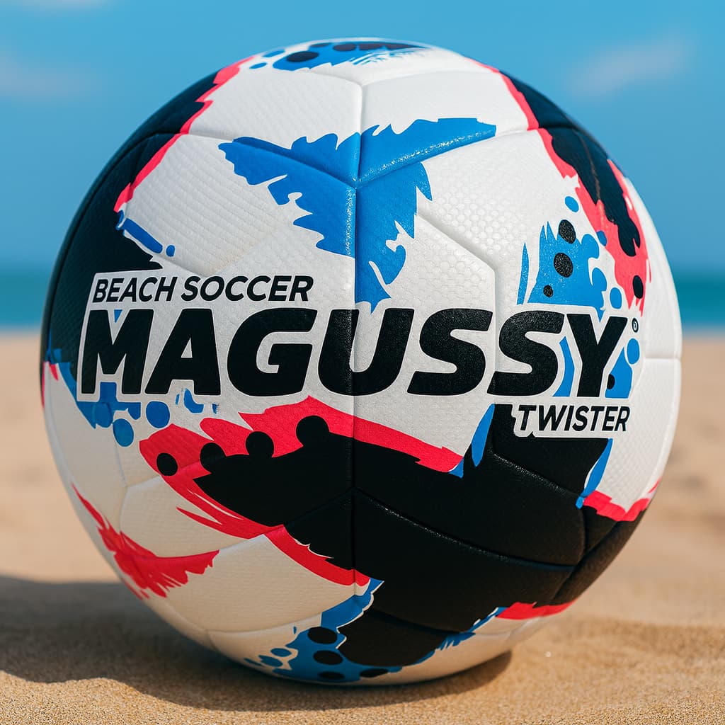 Bola Beach Soccer Profissional Oficial Areia Praia Twister Magussy PU Alta Performance