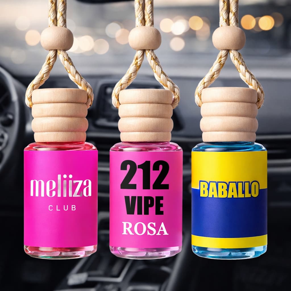 Kit 3 Cheirinho Feminino Carro Novo Spray NEWCAR 60ml - Essência Concentrada