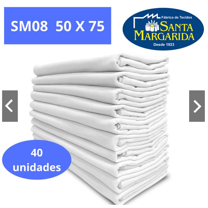 kit  40 Pano Santa Margaridade  Liso SM08  50x75 cm