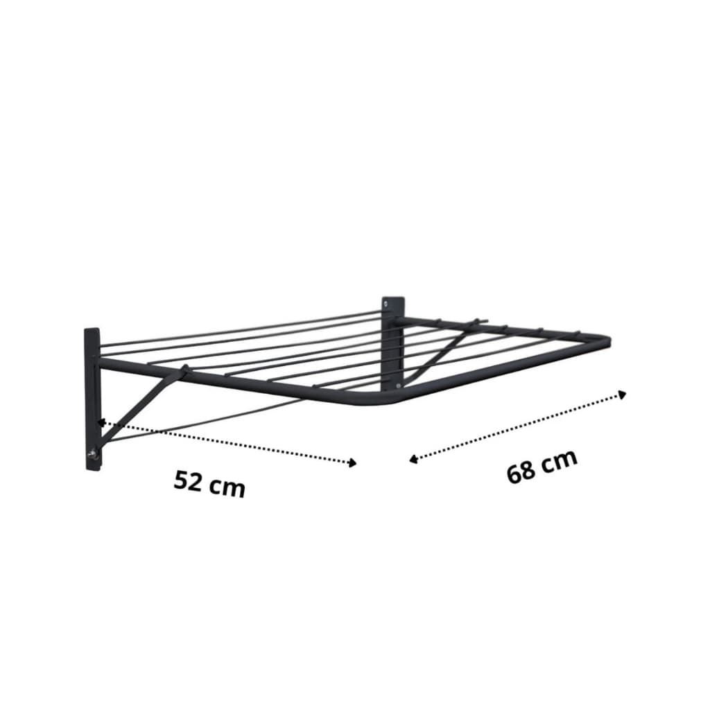 Varal de Roupas Retratil de Parede 68 cm