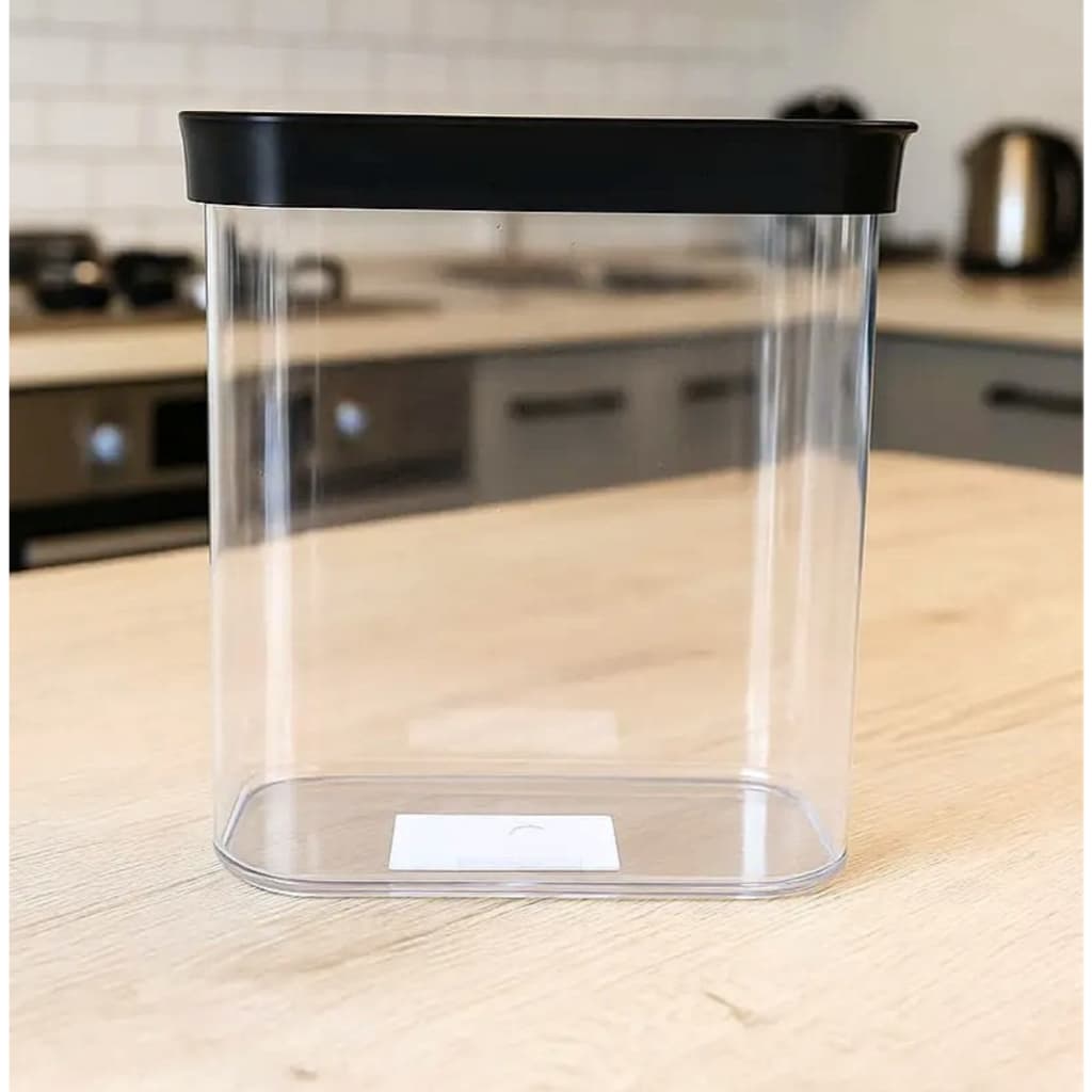 Pote Hermético Retangular Para Mantimentos e Cereais, 1500 ml