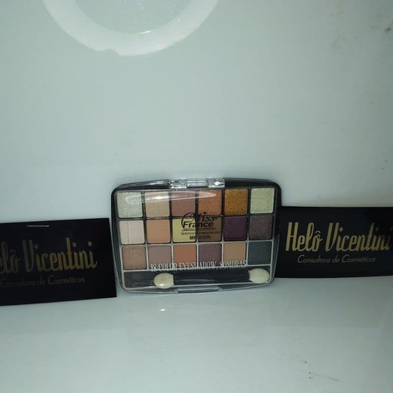 paleta de sombra 18 cores portátil miss France