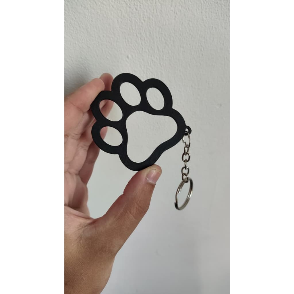 Chaveiro Pet com Formato de Pata de Cachorro/Gato,