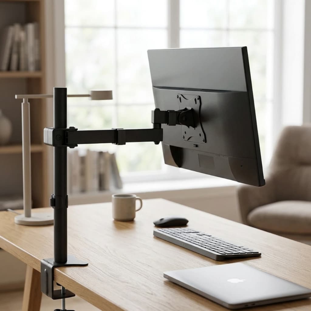Suporte para Monitor TV Articulado para Mesa 17 a 32 Polegadas Ergonômico CS11 CLANM Premium Novo