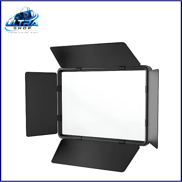 Iluminador Led Profissional Quadrado Rl-1800 Com Tripé 2,10m Estrutura Preta Luz Branco Quente Branco Frio