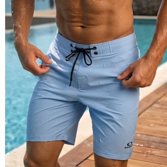 Bermuda Masculina Surf Elastano Tactel Premium Secagem Rápida Praia Casual Com Bolso Zíper