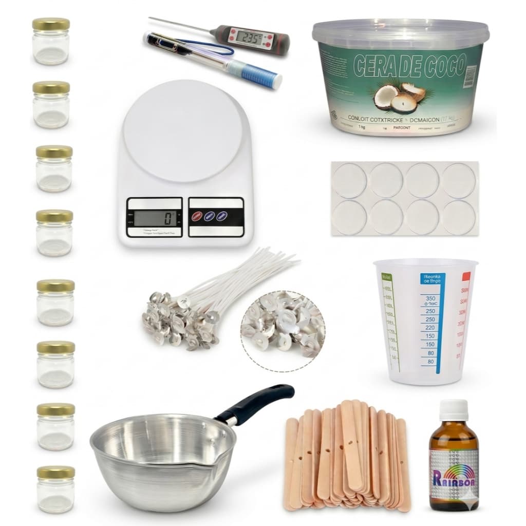 Kit Fabricação De Velas Aromáticas Iniciante Premium
