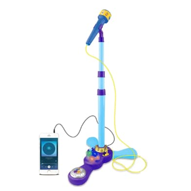 Bolofofos Microfone Com Pedestal - Fun Divirta-se Azul