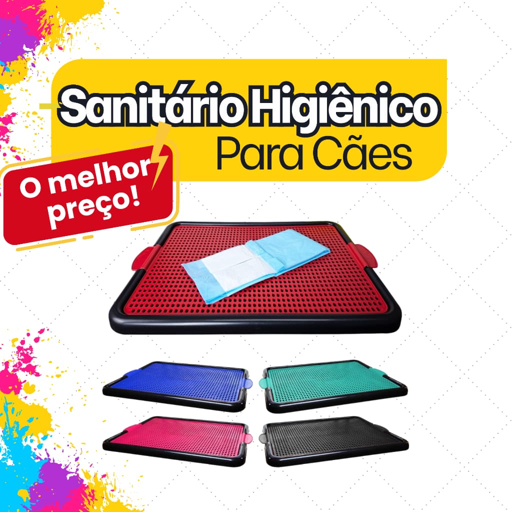 Sanitário Higiênico para pet. Xixi pode. Fácil de limpar. Entrega super rápida