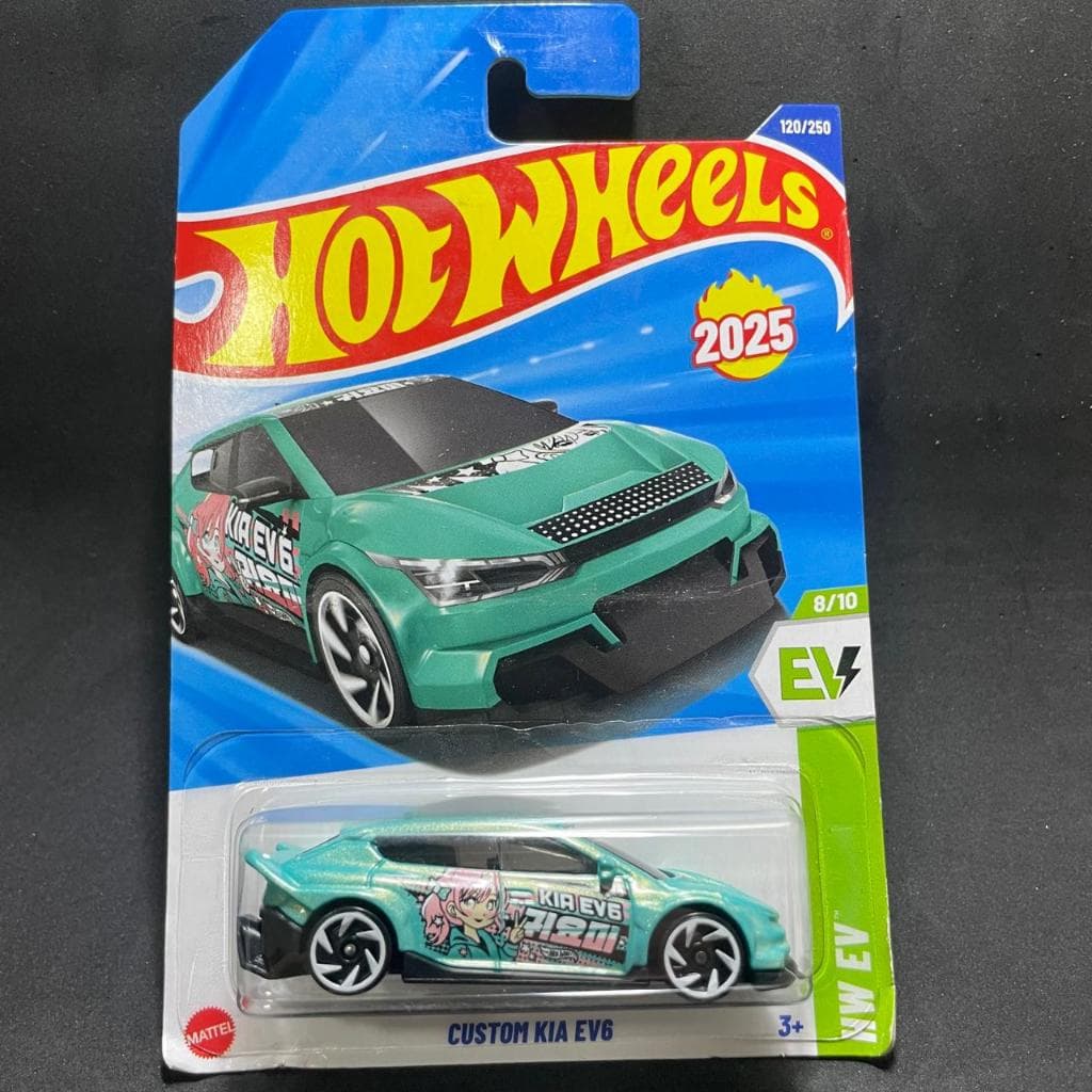 HOT WHEELS CUSTON KIA EV6 ORIGINAL 1:64 MINIATURA CARRINHO COLECIONÁVEIS BARATO MATTEL