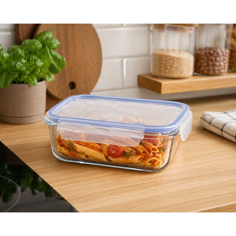 Pote Hermético Forno Microondas Freezer Retangular com Tampa | Ideal Marmita Armazenar