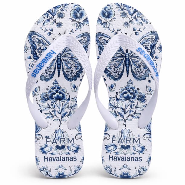 Chinelo de dedo infantil ao Adulto 40 em estampa BORBOLETA digital moda leves e macios