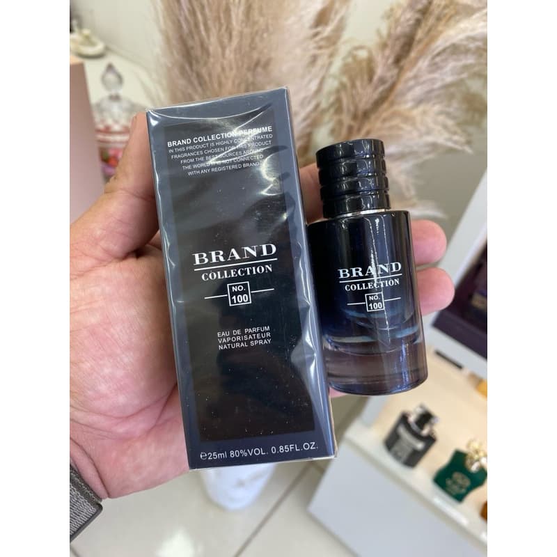Perfume Brand Collection Nº 100 Masculino 25ml Alta Fixação Fragrância Refrescante
