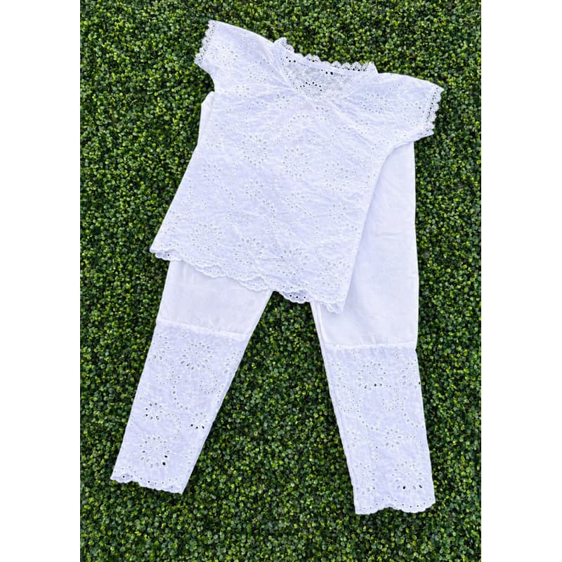 Umbanda Candomblé Conjunto Camisu e Calça 2 Peças Lese Algodão P ao GG