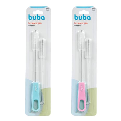 Escovas Para Higienizar Canudo Buba Kit com 2 Unidades