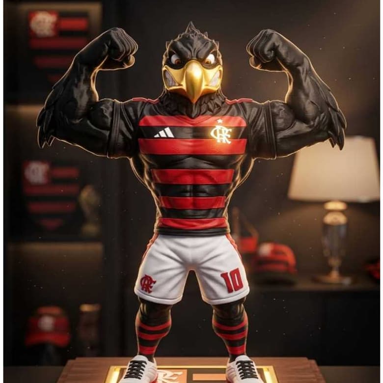 ESTATUETA/MASCOTE URUBU REI/COLECIONADOR