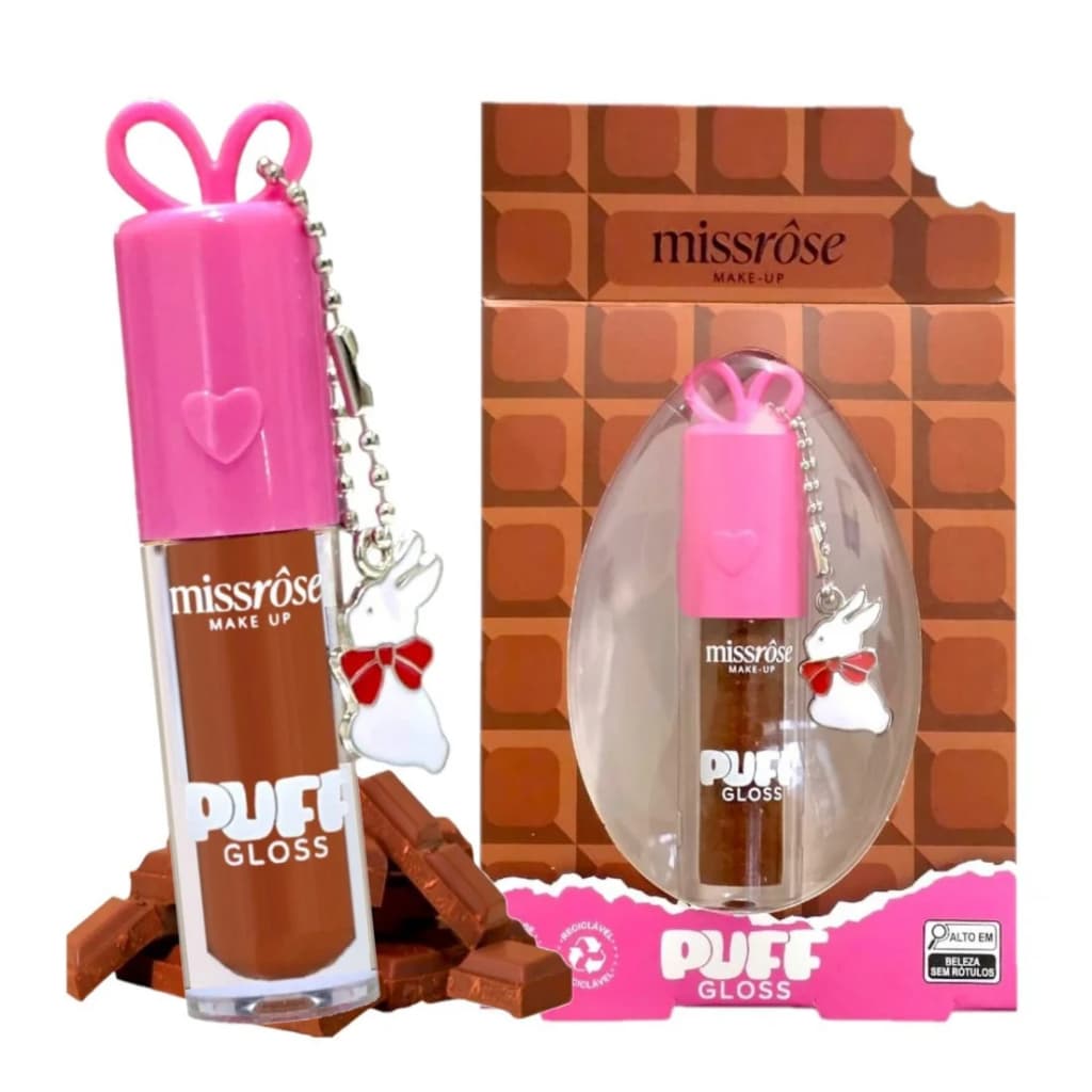 Puff Gloss Chocolate de 2,5ml Gloss Labial Miss Rôse Miss Rôse