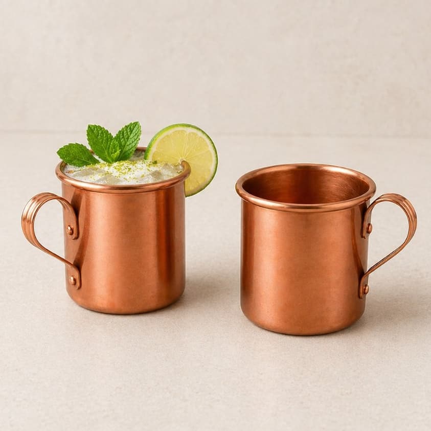 Kit 2 Canecas Moscou Mule 350ml Drink Bebida Cobre Mule