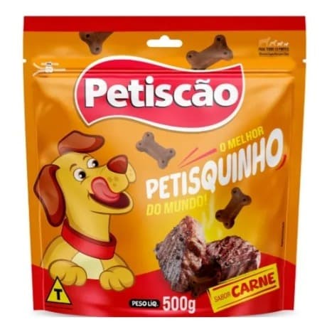 Petisquinho Bifinhos Mastigáveis da Petiscao Sabor Carne 500g