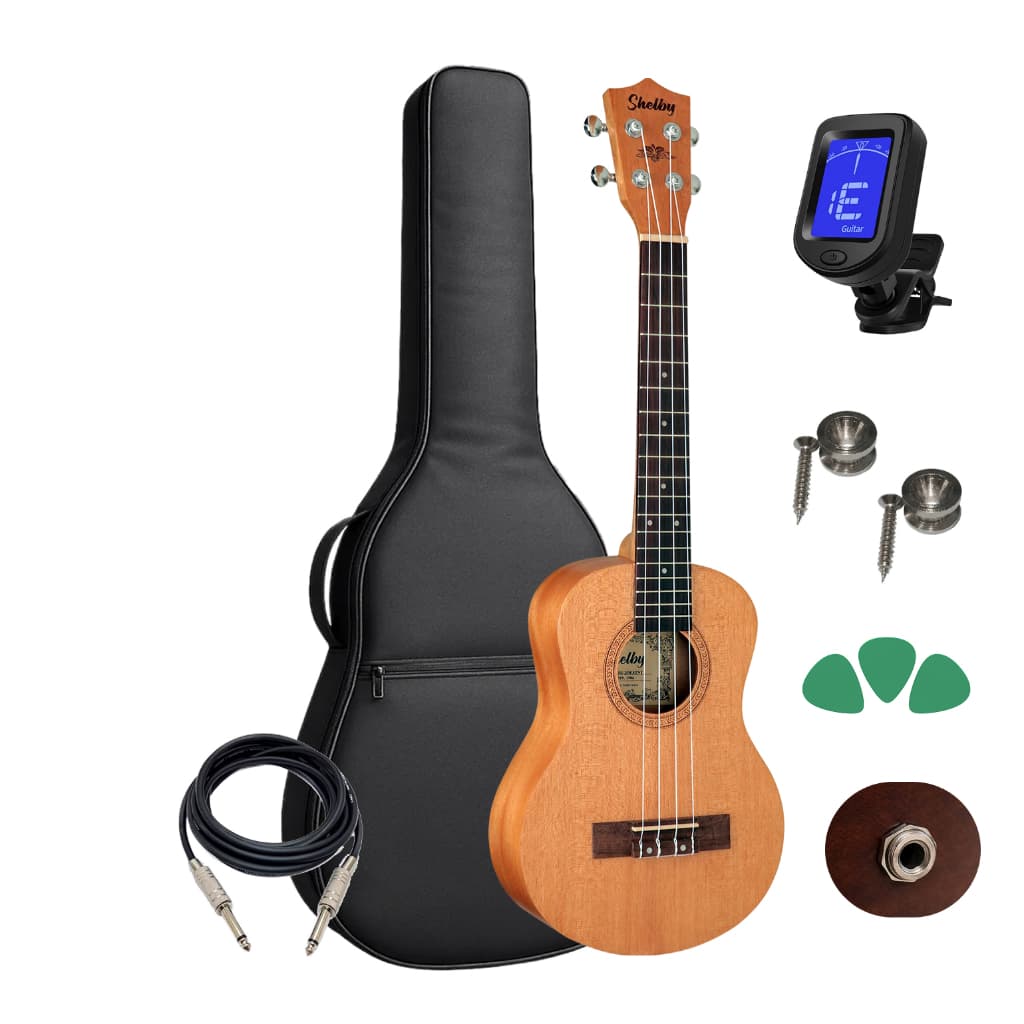 Ukulele Tenor Shelby Su25m Captador Passivo + Capa Afinador