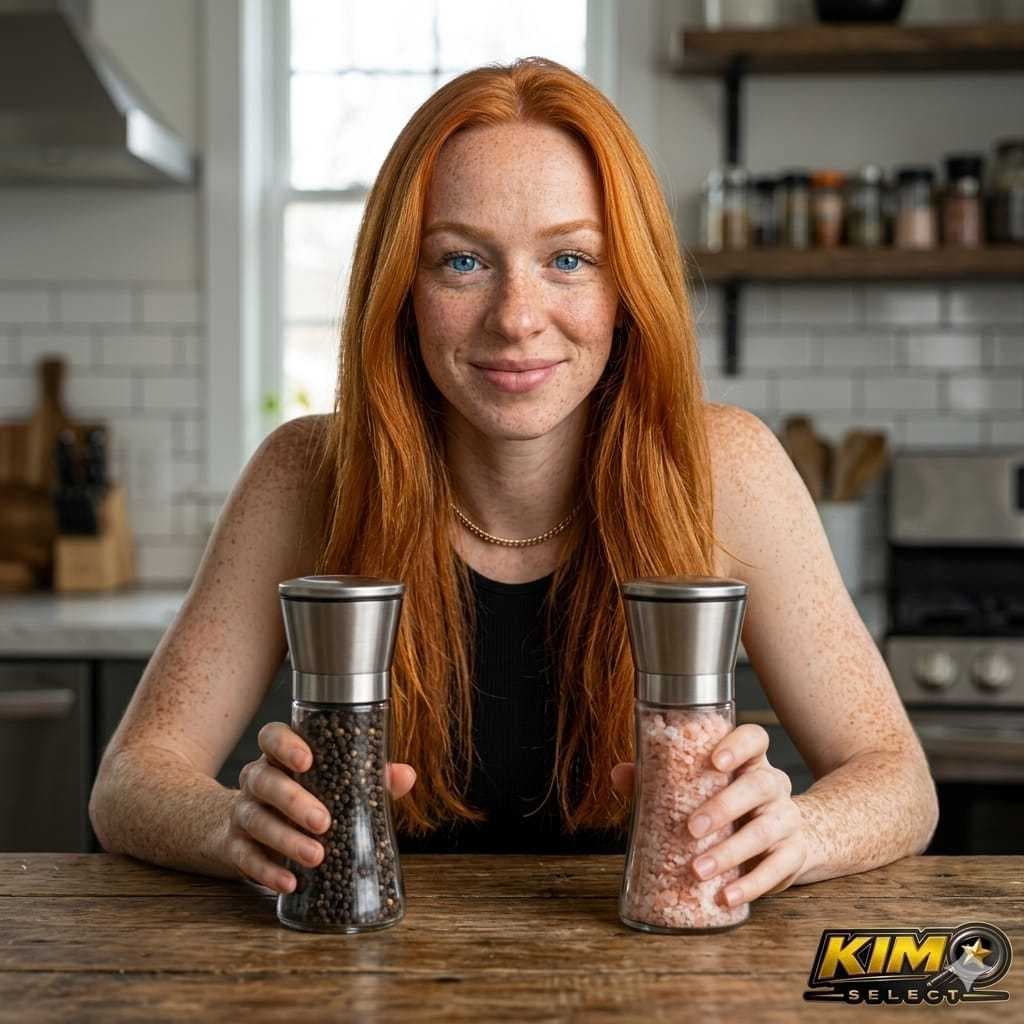Kit  2 Porta-temperos Moedor Manual Cozinha Design Elegante Decora Eleve o padrão das suas refeições