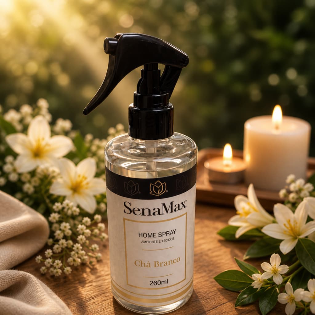 Spray Aromatizador Perfuma Ambientes e Tecidos 260ml Odor Refrescante Natural Casa cheirosa