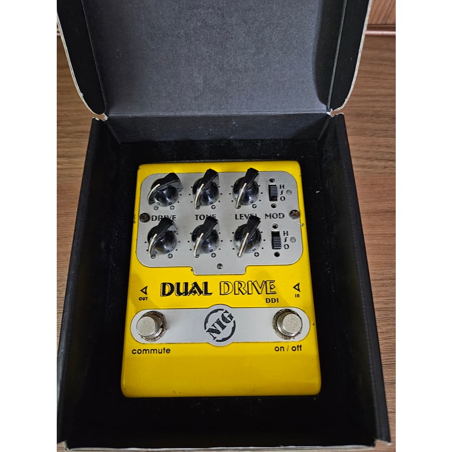Pedal Nig Dual Drive DD1 Overdrive p/ Guitarra na caixa + Manual (Produto Usado)