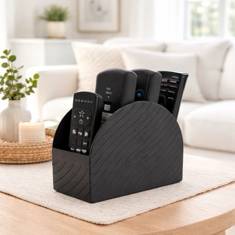 Organizador de Controle Remoto Porta Controle TV Suporte para Controles Organizador de Mesa Sala Quarto Moderno