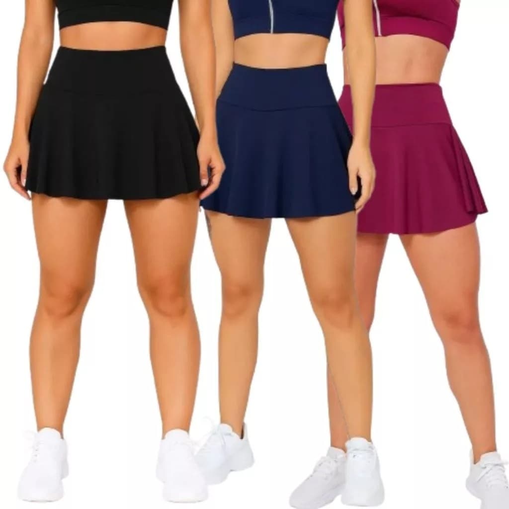 Academia Shorts Saia Fitness Feminino Com Short Interno / Suplex Cintura Alta