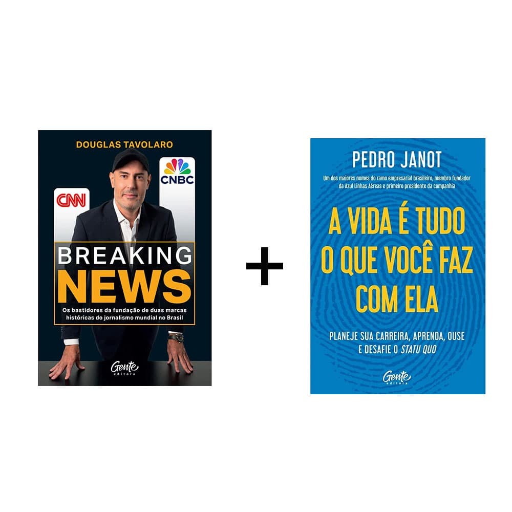 Kit 2 Livros - Breaking News e A vida é tudo o que voce faz com ela