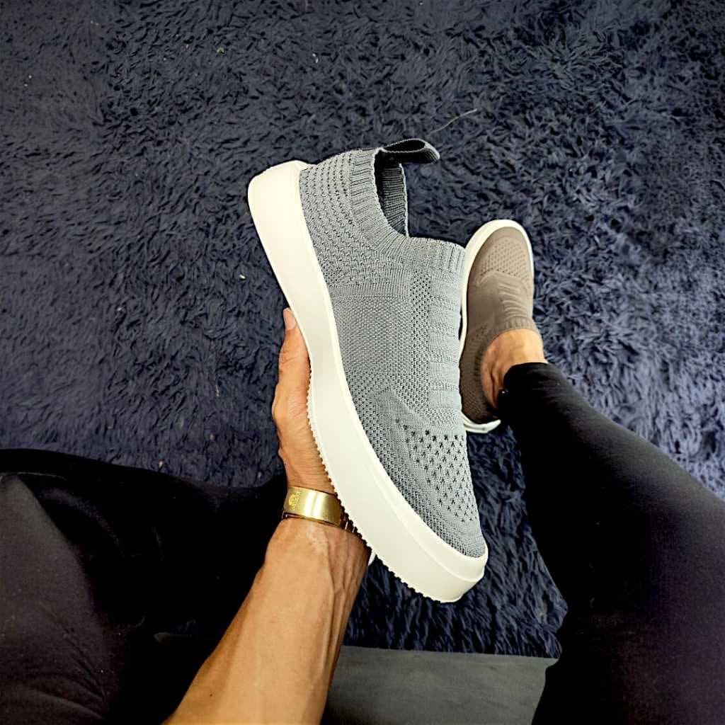 Tênis Meia Masculino Levíssimo Calce Fácil Respirável Sola De EVA Casual  Alfa Summit
