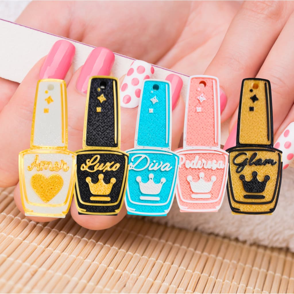 Abridor de Latas Chaveiro Protetor de Unhas Personalizado Feminino Prático Seguro Unhas Longas Resistente