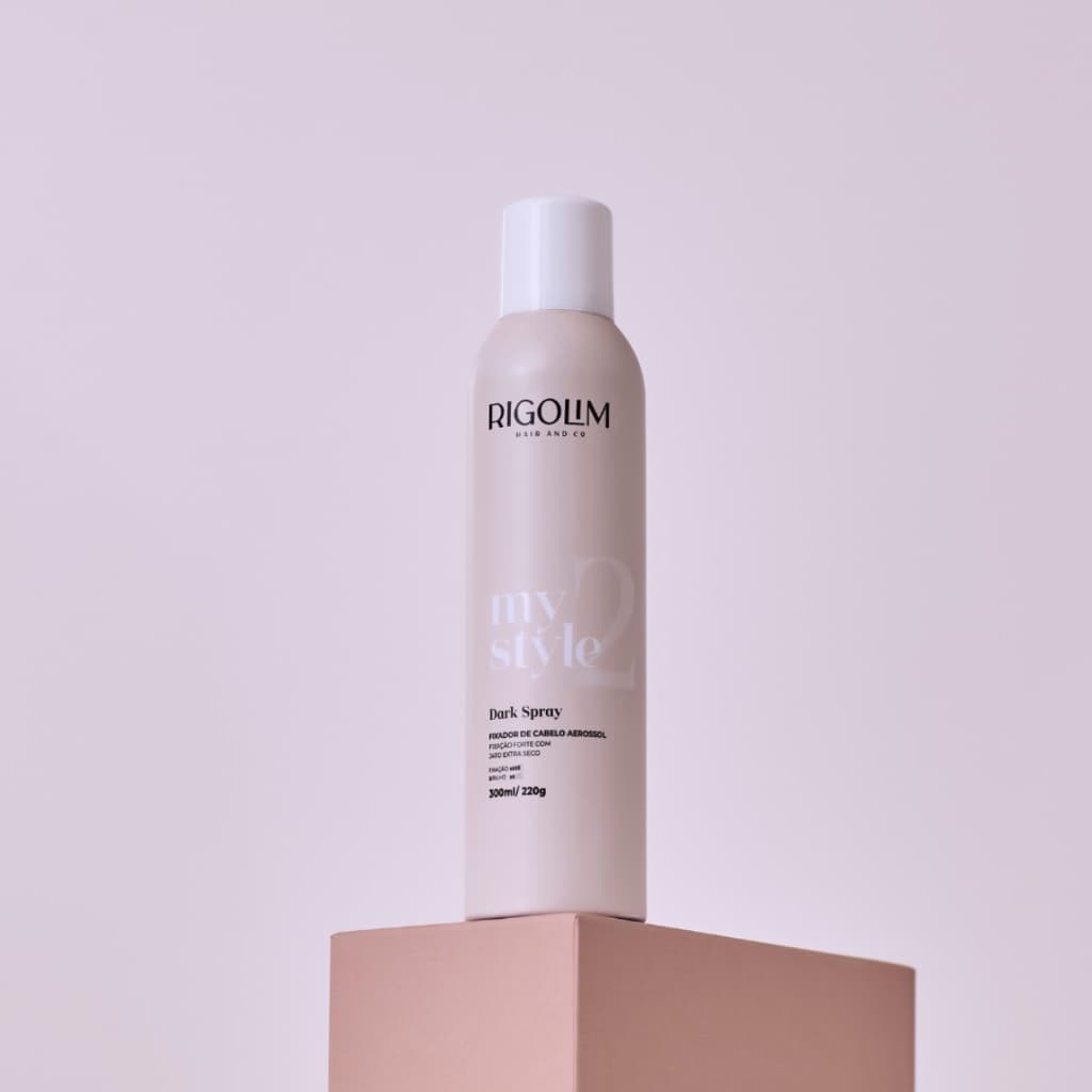 Dark Spray Para Cabelo Fixador Forte Jato Super Seco Rigolim 300ml